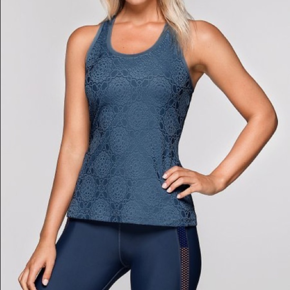 Lorna Jane Maloja Active Tank - Misty Blue